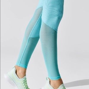 Beach Riot LAUREN LEGGING IN Turquoise BLUE RIB